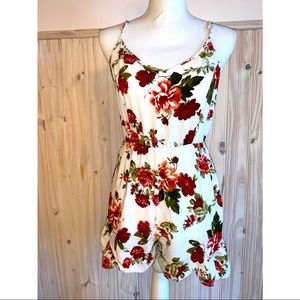 White floral romper